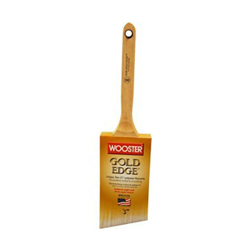 Brush Gold Edge Semi Oval Angle Nylon/Poly 3" 5236